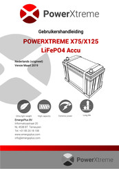 PowerXtreme X75 Gebruikershandleiding