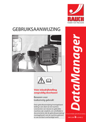 Rauch DataManager Gebruiksaanwijzing