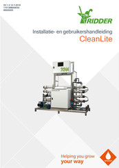 Ridder CleanLite E4 Installatie- En Gebruikershandleiding