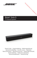 Bose Solo 5 Gebruikershandleiding