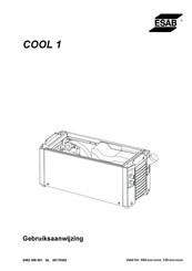 ESAB COOL 1 Gebruiksaanwijzing