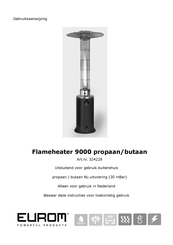 EUROM Flameheater 9000 Gebruiksaanwijzing