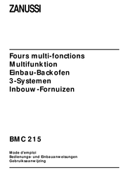 Zanussi BMC 215 Gebruiksaanwijzing