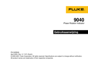 Fluke 9040 Gebruiksaanwijzing