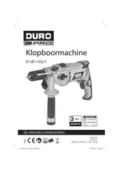 DURO PRO D-SB 1102/1 Handleiding