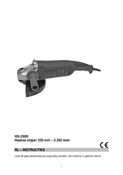 EINHELL HS-230R Gebruiksaanwijzing