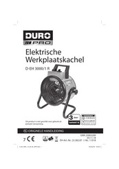 DURO PRO D-EH 3000/1 R Originele Handleiding