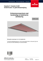 weinor Cassita II Gebruiksaanwijzing