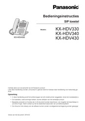 Panasonic KX-HDV340 Bedieningsinstructies