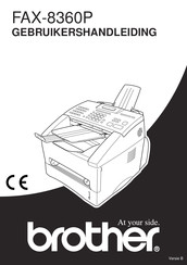 Brother FAX-8360P Gebruikershandleiding