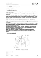 Gira Systeem 2000 Bedieningshandleiding