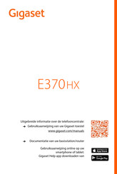 Gigaset E370 HX Handleiding