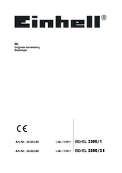 EINHELL BG-EL 2300/1 Originele Handleiding