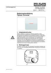 Jung Universal Bedieningshandleiding