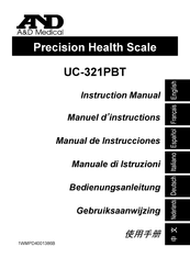 A&D Medical UC-321PBT Gebruiksaanwijzing