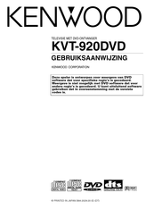 Kenwood KVT-920DVD Gebruiksaanwijzing