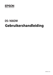 Epson DS-1660W Gebruikershandleiding