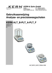 KERN and SOHN PLT 4200-2F Gebruiksaanwijzing