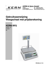 KERN and SOHN RFS 15K5HM Gebruiksaanwijzing