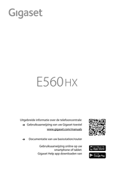 Gigaset E560 HX Gebruikshandleiding
