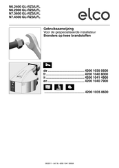 elco N6.2400 GL-RZ3/LFL Gebruiksaanwijzing
