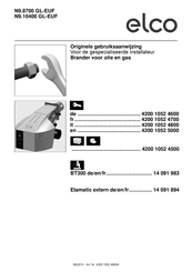 elco N9.8700 GL-EUF Originele Gebruiksaanwijzing