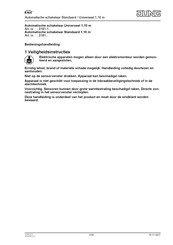 Jung 3181-1 Bedieningshandleiding