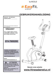 Weslo EasyFit Gebruikershandleiding