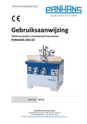 PANHANS 245/10 Gebruiksaanwijzing