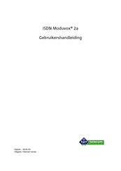 KPN ISDN Moduvox 2a Gebruikershandleiding