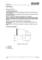 Jung Observer 220 Bedieningshandleiding