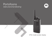 Motorola XTNi Gebruikershandleiding