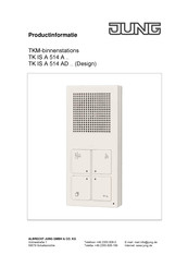 Jung TK IS A 514 A Series Handleiding