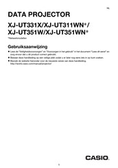 Casio XJ-UT331X Gebruiksaanwijzing