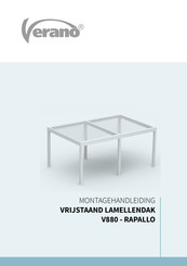 VERANO LAMELLENDAK V880 - RAPALLO Montagehandleiding