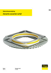 Viega Advantix-excenter-schijf 4954.9 Gebruiksaanwijzing