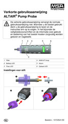 MSA ALTAIR Gebruiksaanwijzing