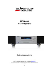 Advance acoustic MCD 404 Gebruiksaanwijzing