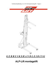 ALP-Lift LH 400 Gebruikershandleiding