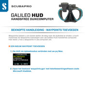 Scubapro GALILEO HUD Beknopte Handleiding