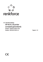 Renkforce RF100 XL Plus Gebruiksaanwijzing