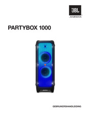 Harman JBL PARTYBOX 1000 Gebruikershandleiding