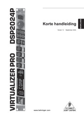 Behringer VIRTUALIZER PRO DSP2024P Korte Handleiding