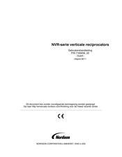 Nordson NVR Series Gebruikershandleiding