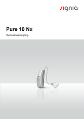 signia Pure 10 Nx Gebruiksaanwijzing