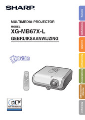 Sharp XG-MB67X-L Gebruiksaanwijzing