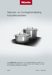 Miele KM 7684 FL Gebruiks- En Montagehandleiding