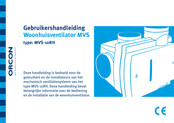 Orcon MVS-10RH Gebruikershandleiding