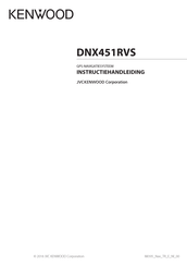 Kenwood DNX451RVS Instructiehandleiding