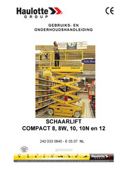 Haulotte Compact 8W Gebruiks- En Onderhoudshandleiding